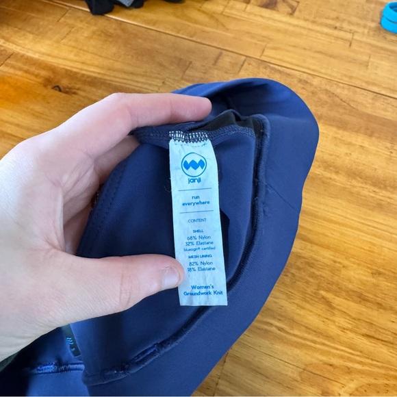 JANJI Women’s Pace Groundwork Purple Blue Strappy Sports Bra Size Small - Picture 4 of 6